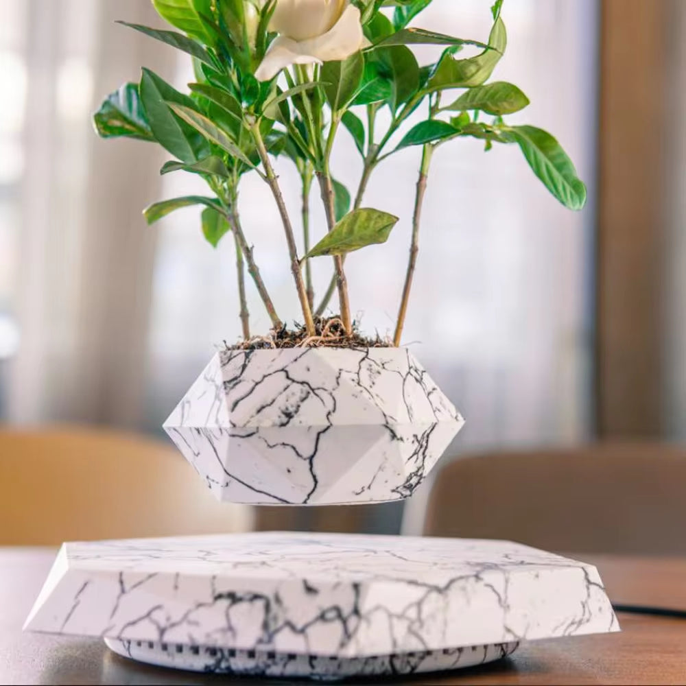 Levitação de ar bonsai pote rotação vaso de flores plantadores suspensão magnética vaso flutuante planta casa sem plantas